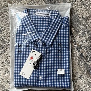 Navy Checkered Casual Shirt